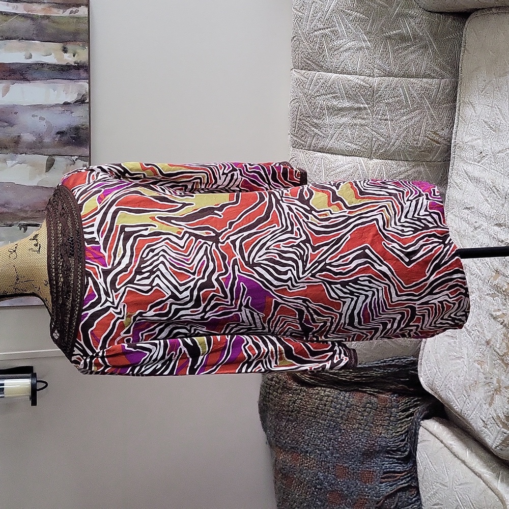 Etcetera Abstract Zebra Print Silk Tunic - image 3